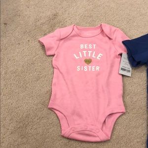 “Best little sister” Onesie